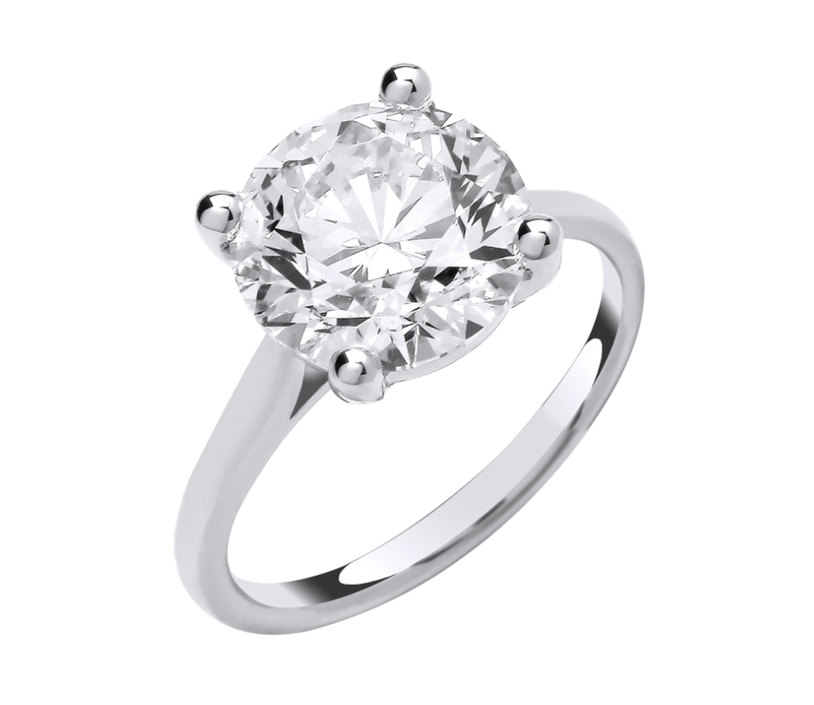 Round Brilliant Cut Solitaire Engagement Ring IGI Certified