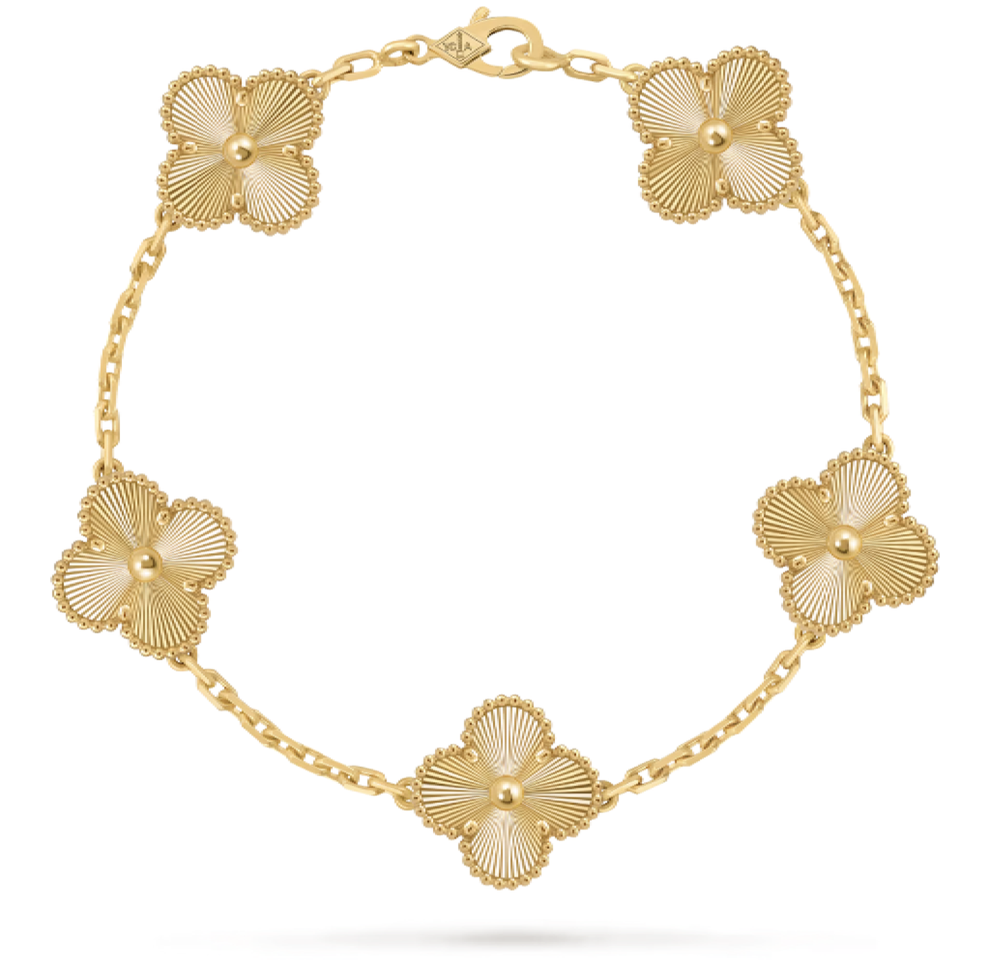 5 Motif Bracelet - Yellow Gold
