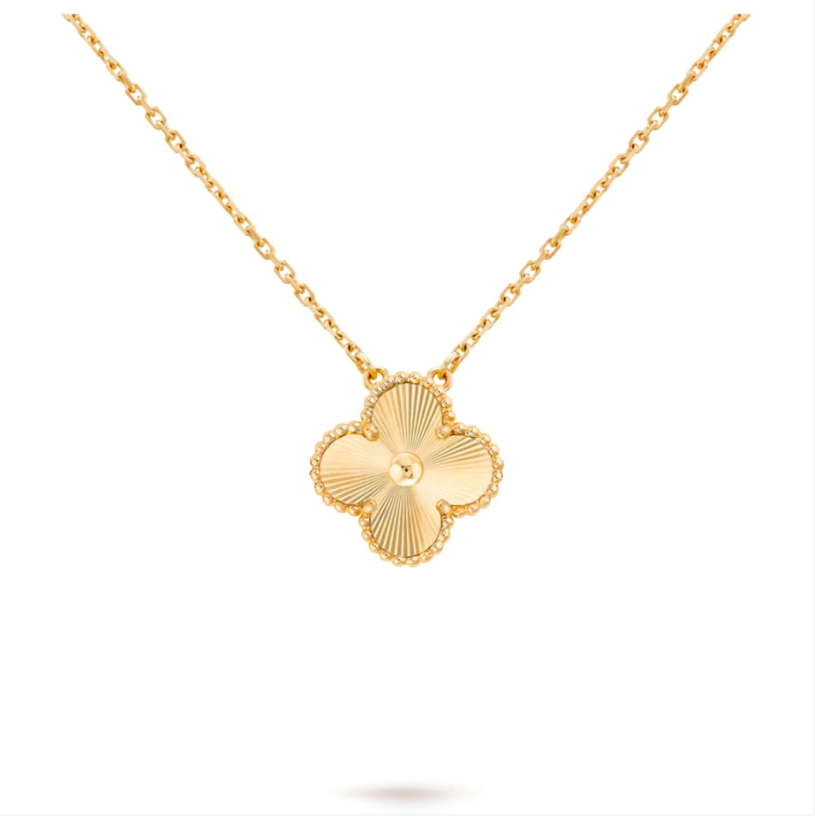 Single Clover Pendant - Yellow Gold