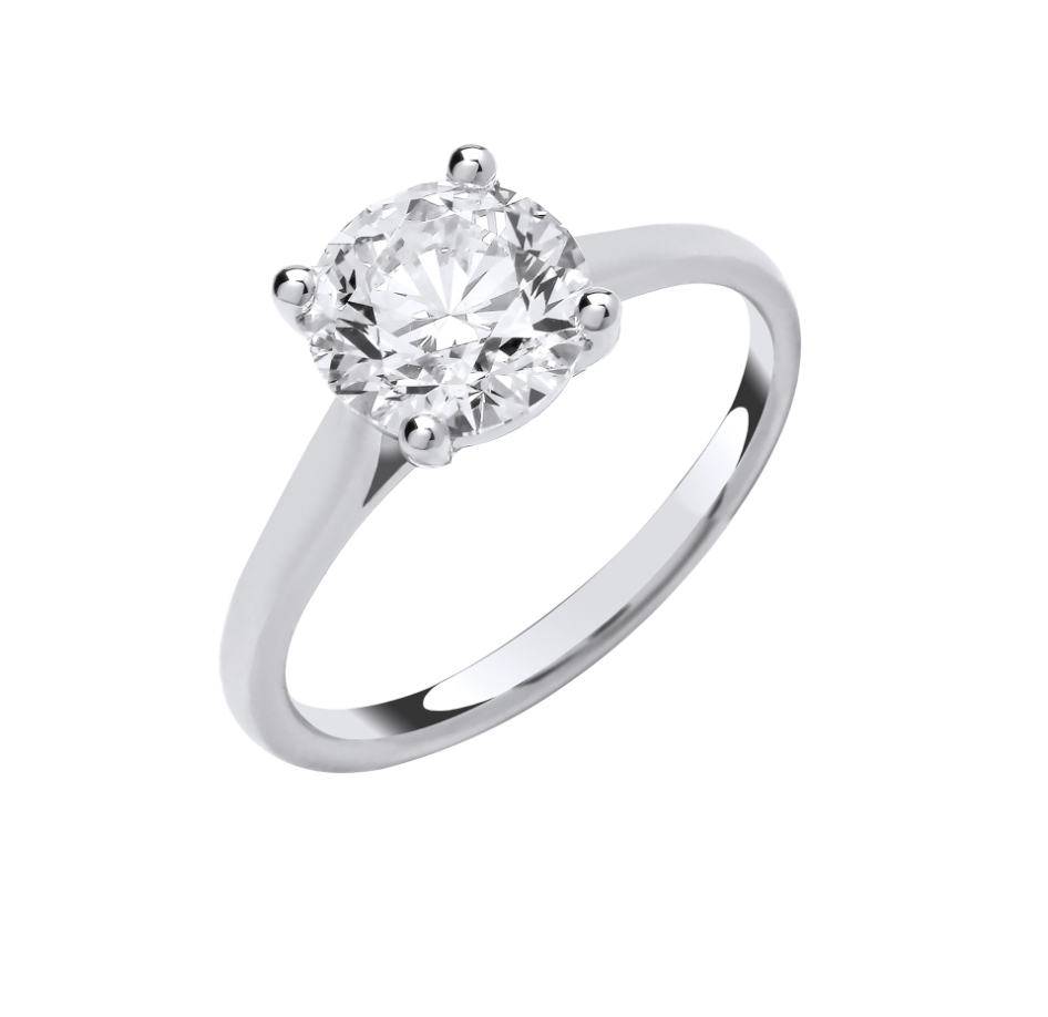 Round Brilliant Cut Solitaire Engagement Ring IGI Certified