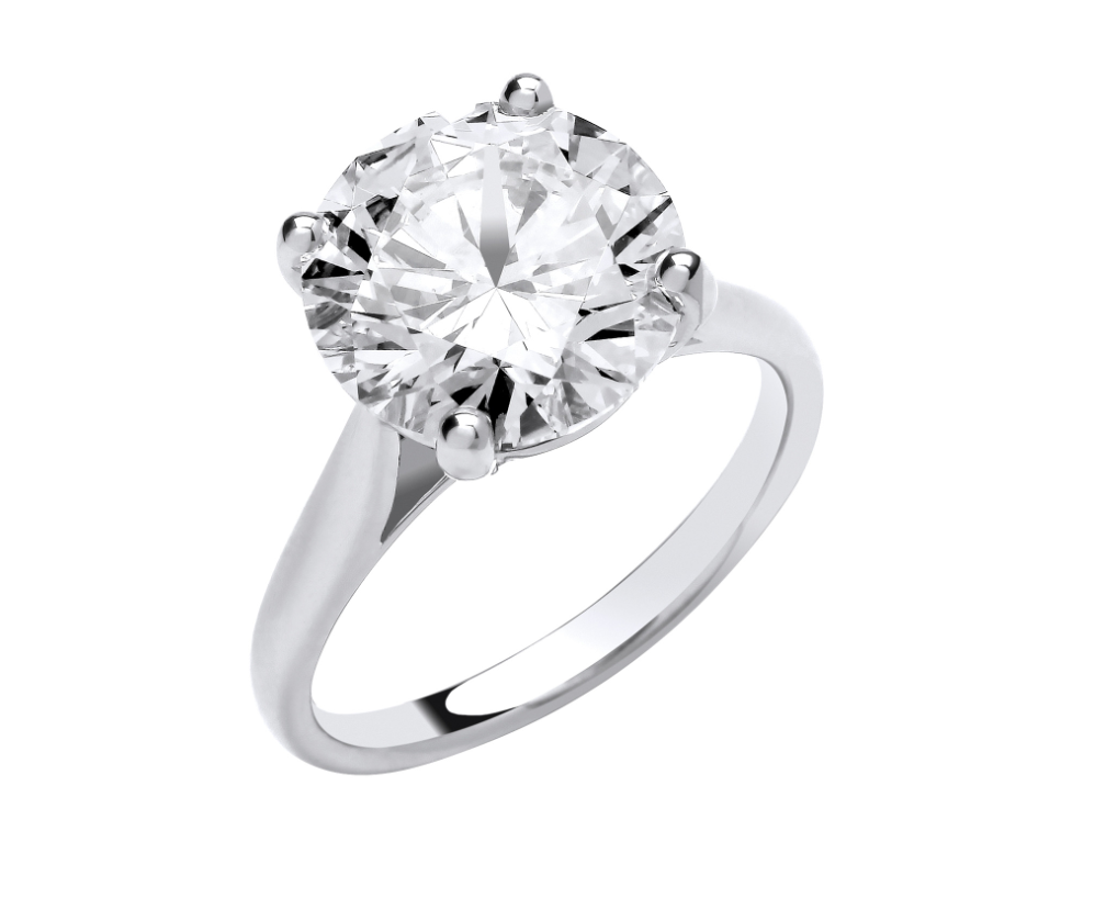 Round Brilliant Cut Solitaire Engagement Ring IGI Certified