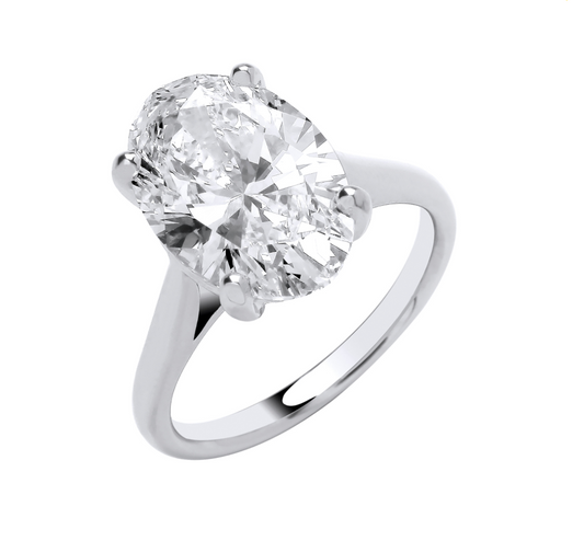 Oval Cut Solitare Engagement Ring IGI Certified