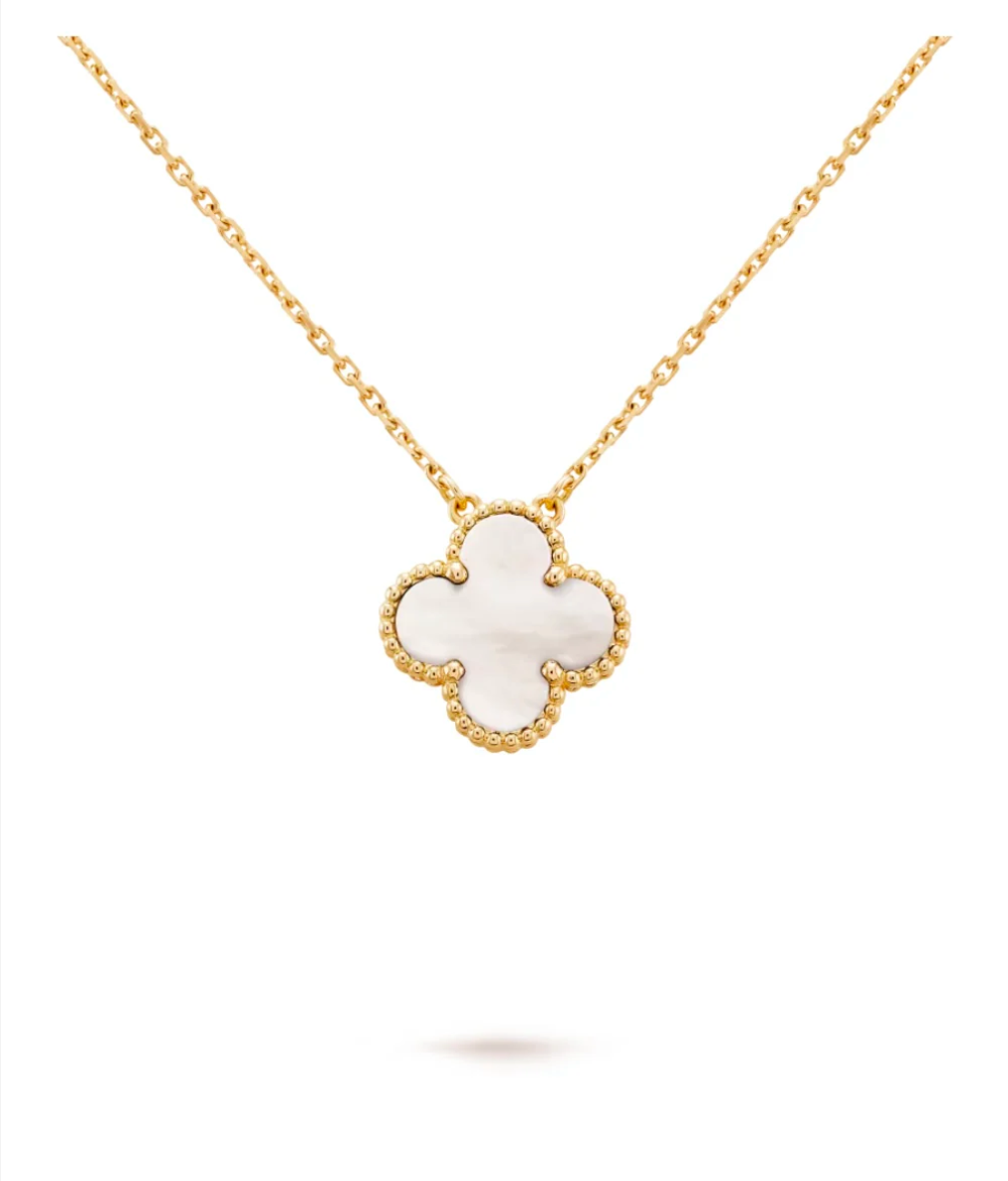 Single Clover Pendant - Mother Of Pearl