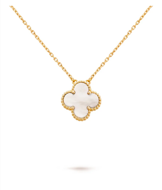 Single Clover Pendant - Mother Of Pearl