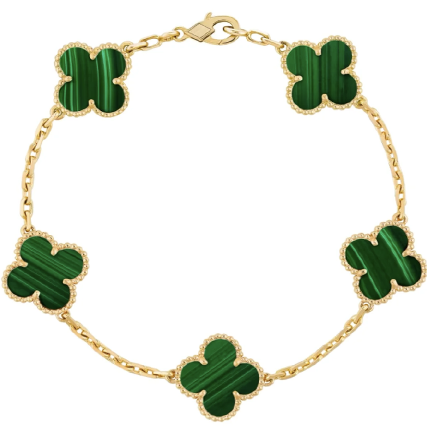5 Motif Bracelet - Malachite