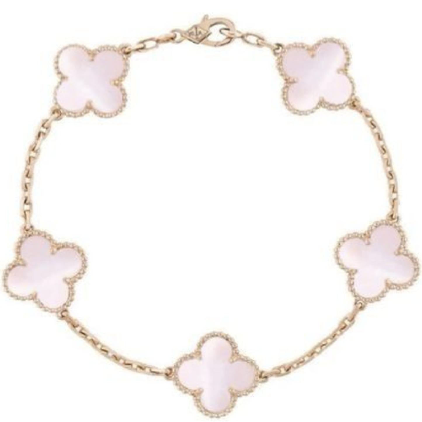 5 Motif Bracelet - Mother Of Pearl (Pink)