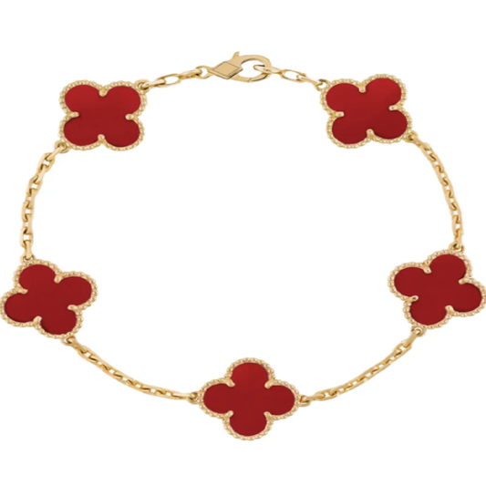 5 Motif Bracelet - Carnelian