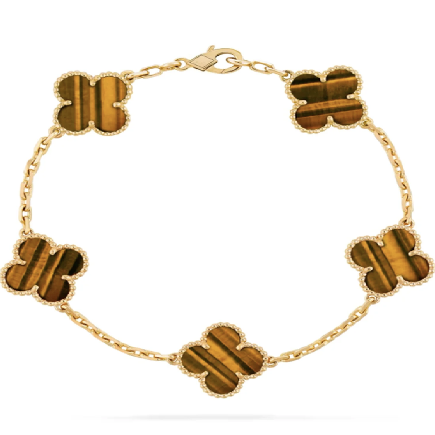 5 Motif Bracelet - Tigers Eye